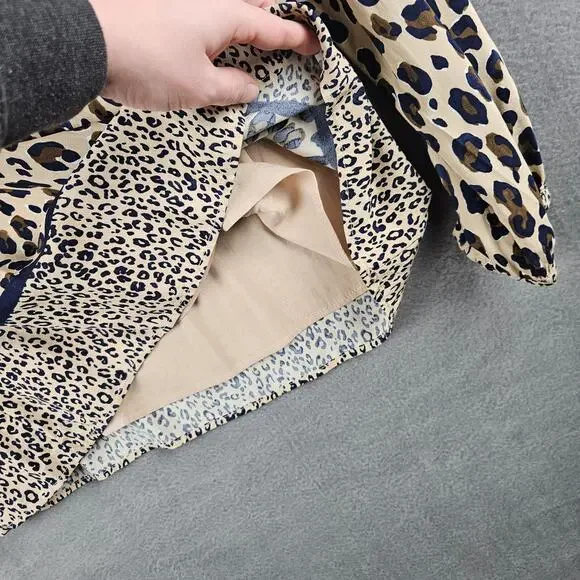 Vineyard Vines Cheetah Borderline Blouse Size XS - Picture 4 of 8